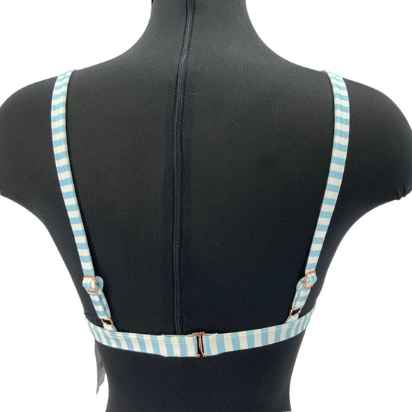 Pacsun L. A. Hearts Blue and White Stripped Bikini C1 - Picture 12 of 12